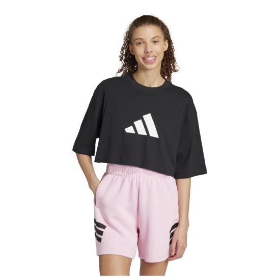 Adidas Γυναικεία κοντομάνικη μπλούζα Future Icons 3 Bar Logo Cropped Tee